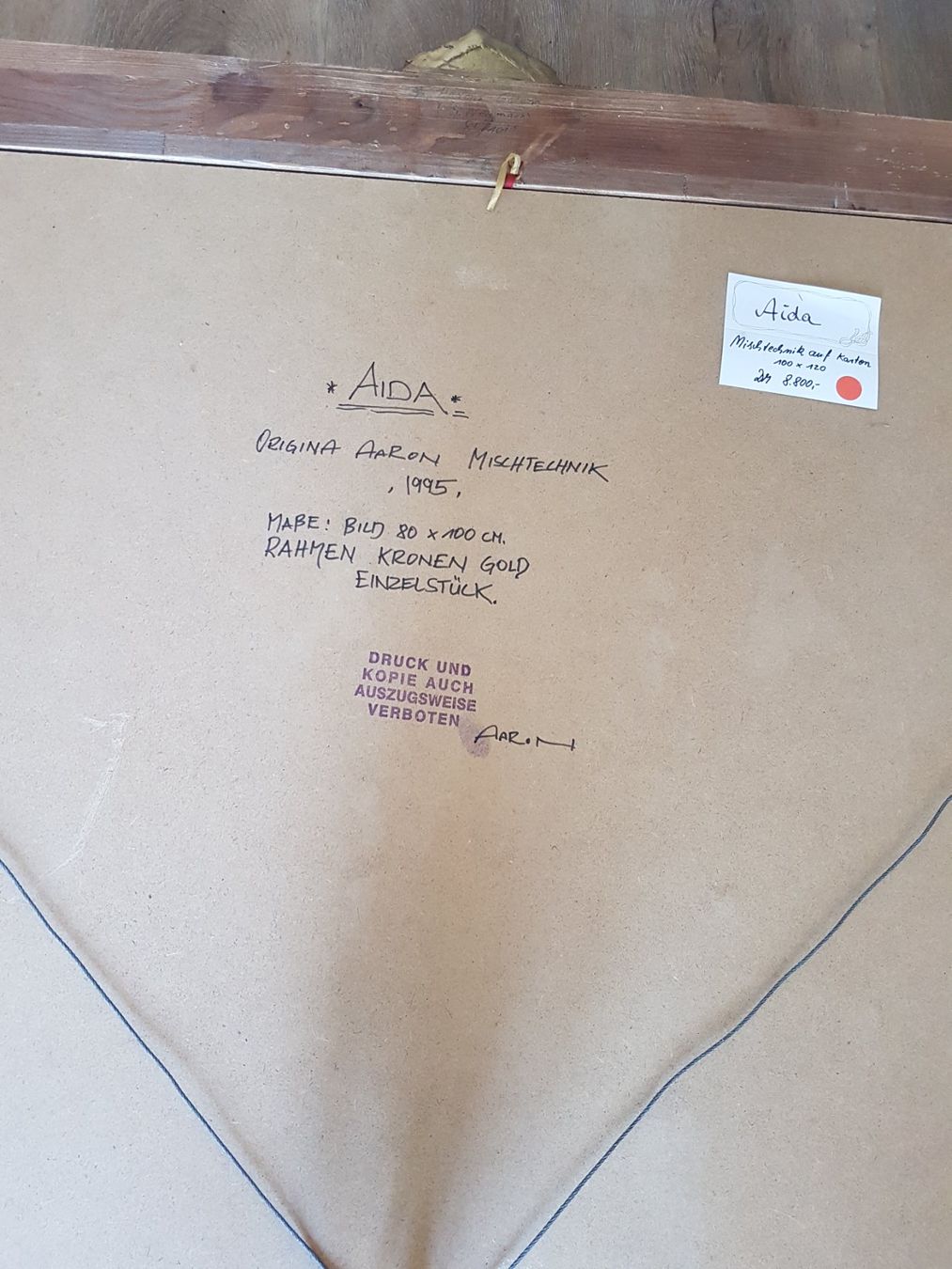 Dipinti: Originalbild Aida – Usato da Oberegg venduto da riono 1
