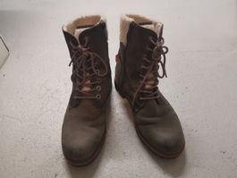 Tamaris Winter/Übergangsschuhe Damen Gr. 39, Top Zust, Leder