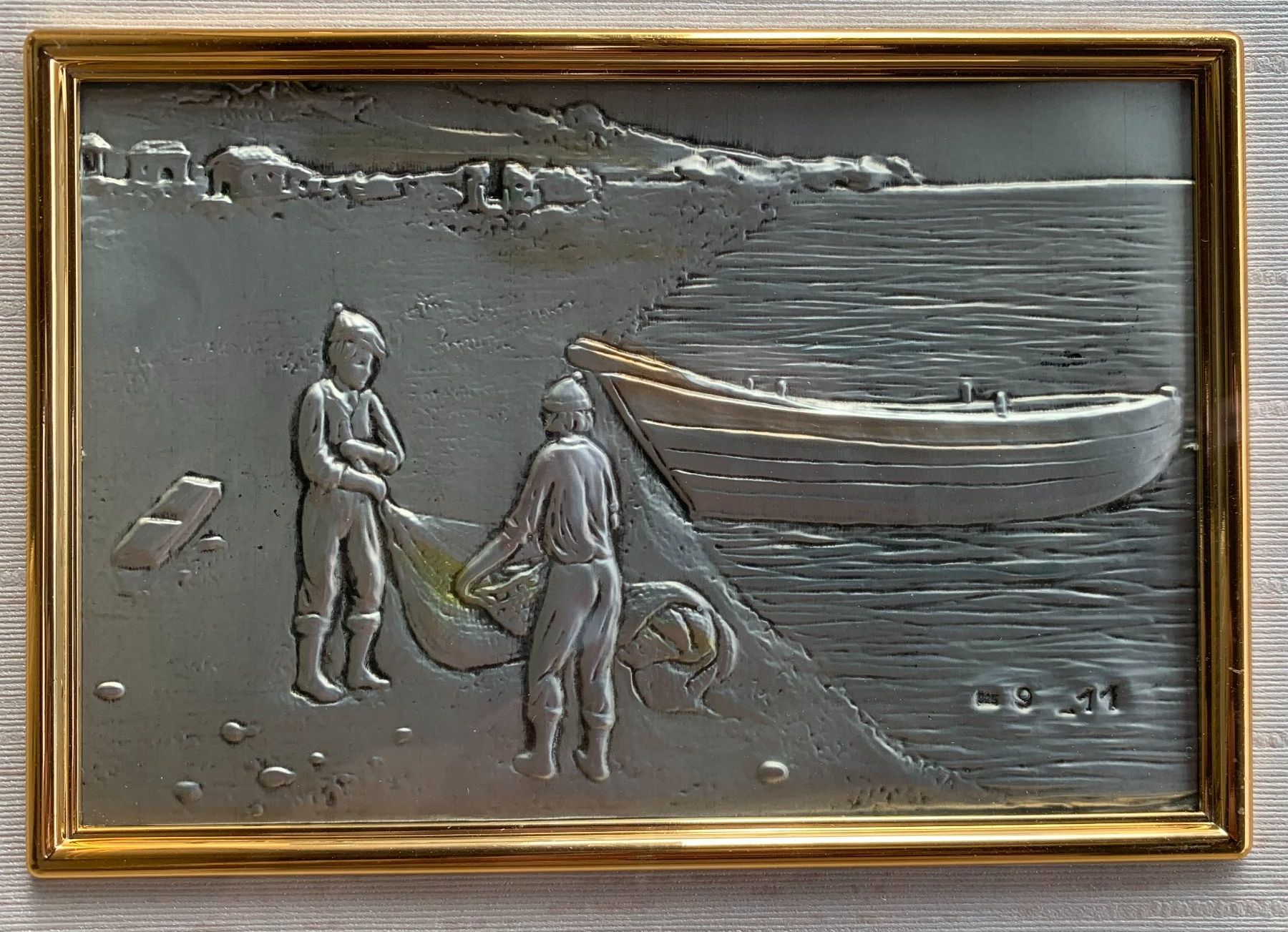 Foto & Immagini: Edles Basisrelief wurde von S. Fioretti mit Rahmen – Usato da Escholzmatt venduto da Buku0 2