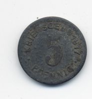 Deutschland Notgeld Elberfeld 5 Pfennig 1917 Funck 111.1
