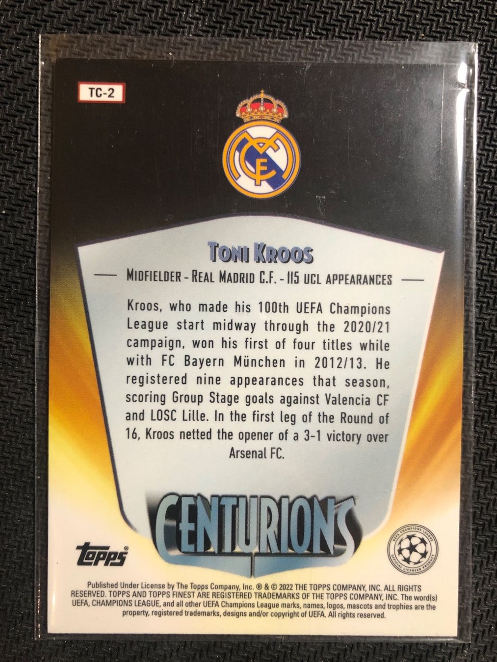 Topps Carte collezionabili: Topps Finest Toni Kroos Real Madrid Half Case Hit – Usato da Wangenried venduto da Garagara 1