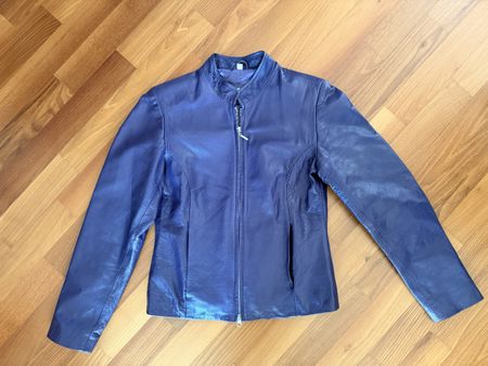 Echtleder Jacke, Lila, Gr. 34, Top Zustand für den Frühling