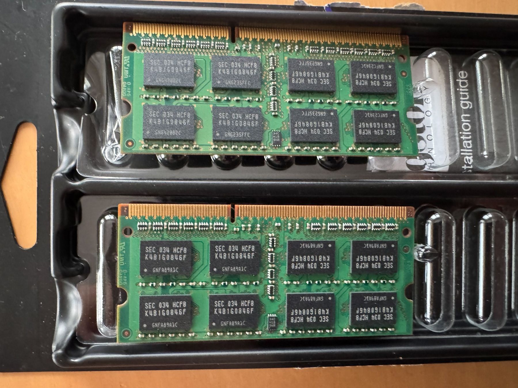 Samsung Memoria / RAM: Memory RAM 2x 2GB – Usato da Frauenfeld venduto da Osp5000