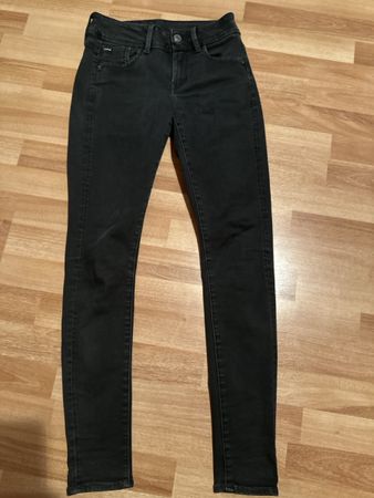 G-Star RAW Lynn Mid Super Skinny Jeans, Schwarz, W26/32