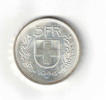 Fr. 5.- 1966 unz. Silber