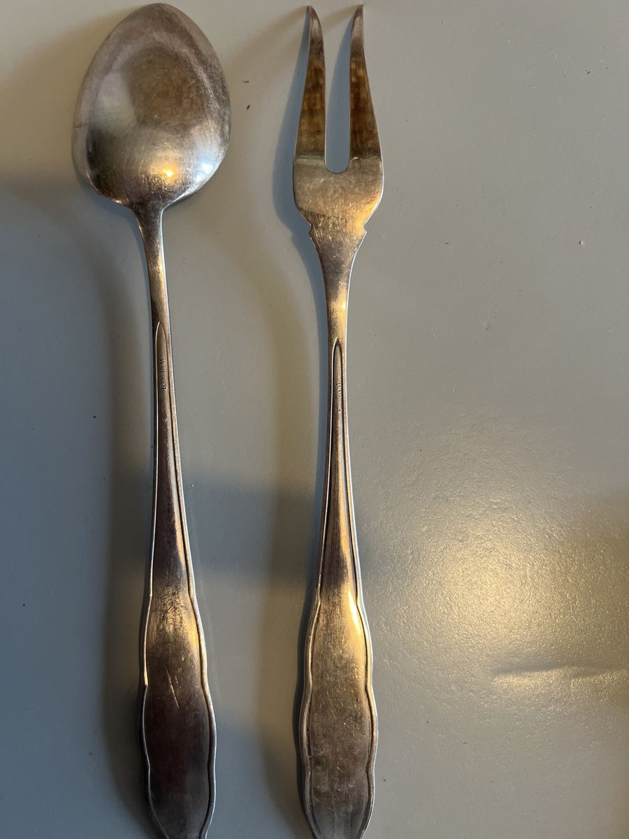 Set di posate: Antikes Silberbesteck, Gabel und Löffel, Vintage – Usato da Emmen venduto da Lampery 1