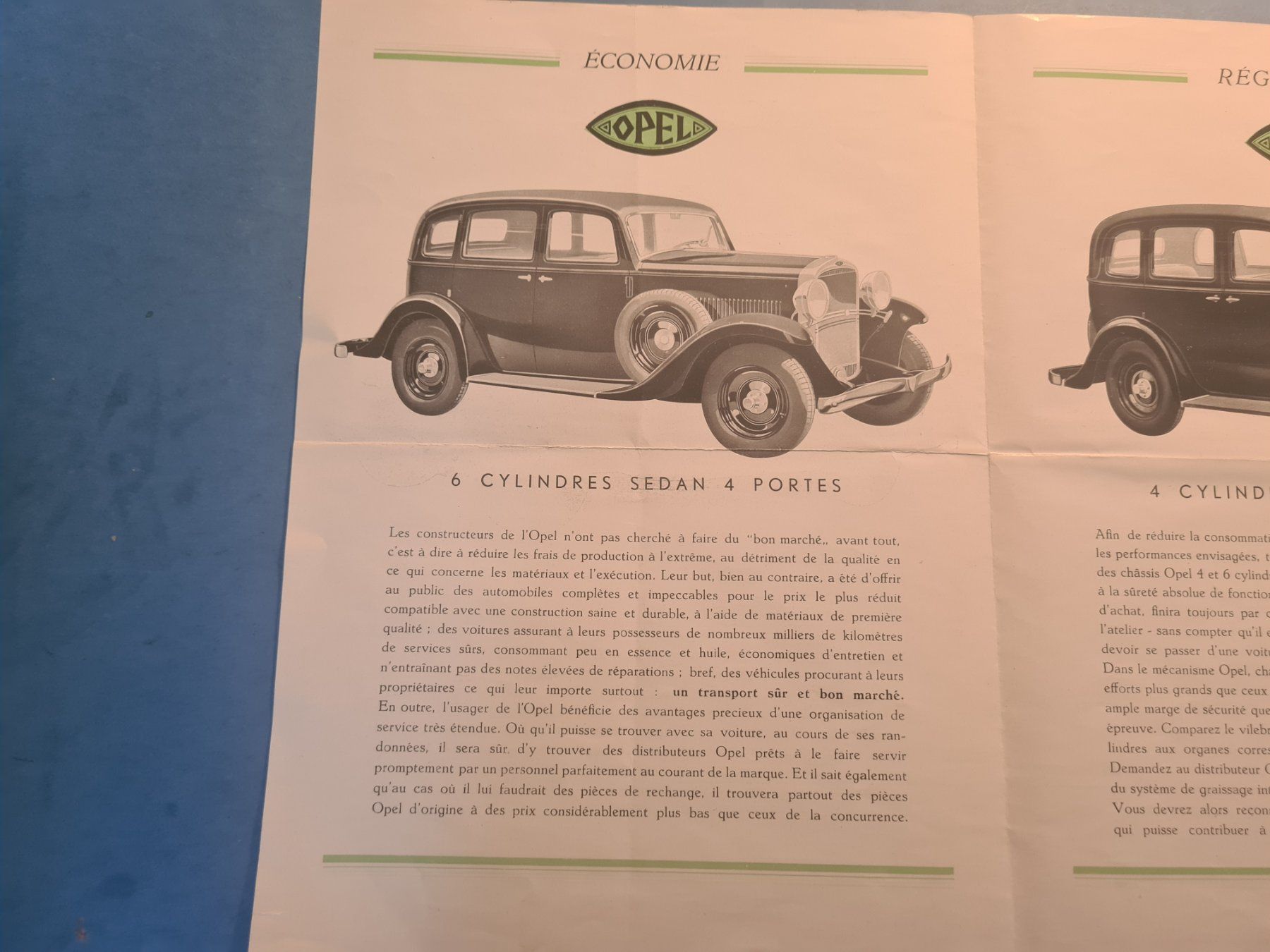 Opel Documenti: OPEL  PROSPECTUS  VINTAGE  OLDTIMER COLLECTION – Usato da Bellevue venduto da BURGOLMANIA 1