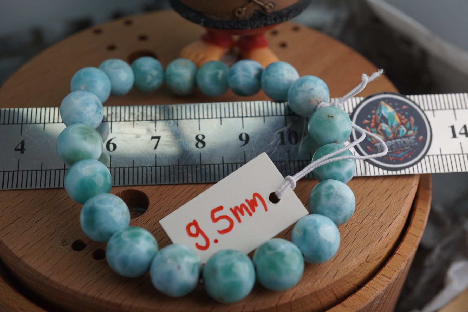 Minerali & Pietre curative: Larimar    Top   Armband Kugel 9,5mm Topstone – Nuovo e nell'imballaggio originale da Eschenbach SG venduto da topstone 2