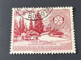 Kolumbien 1955 alte briefmarke