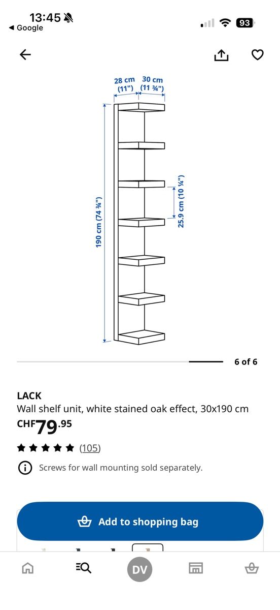 Regale: IKEA LACK wall shelf – Neu (gemäss Beschreibung) aus Zürich von din_gxw8 2