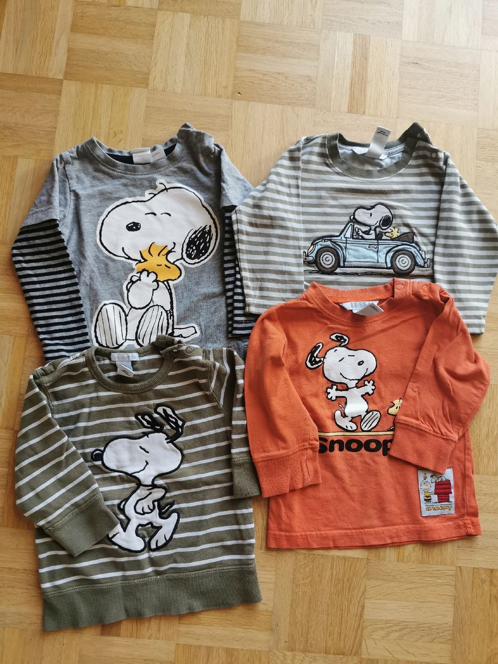 Lotti & Set di vestiti: Snoopy Langarmshirt, Grösse 80. – Usato da Fislisbach venduto da mojar