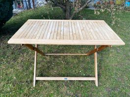 Gartentisch klappbar Holz 120 x 70 cm