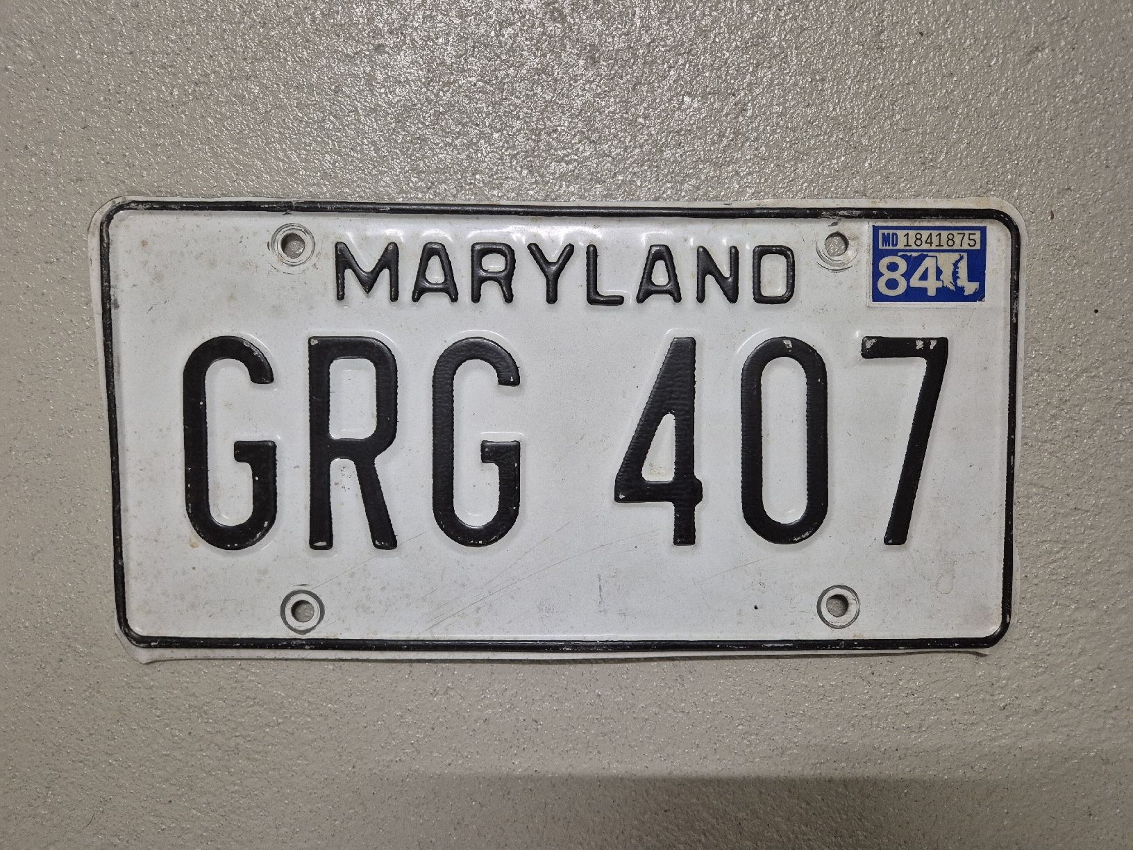 Insegne: US-Kontrollschild Maryland – Usato da Lachen SZ venduto da bow_wdl9