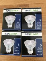 4 NEUE LED Strahler GU10, 5W, 40lm warmweiss, COB LED !