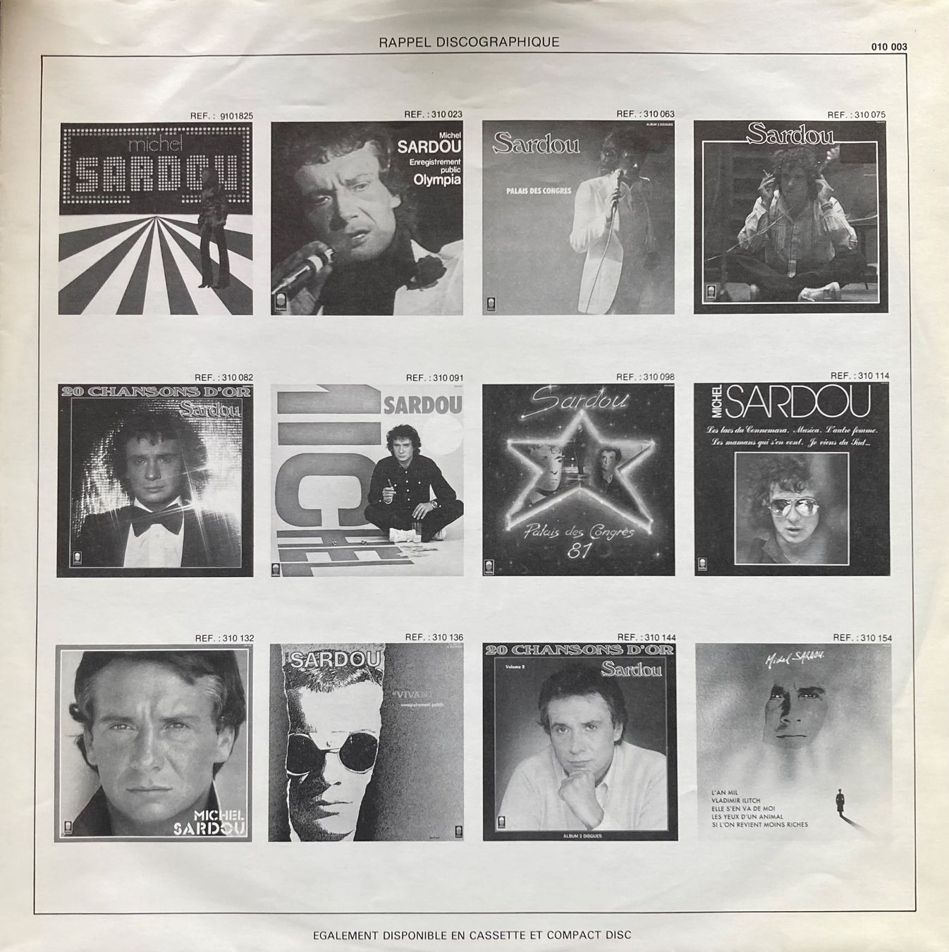 Schallplatten: MICHEL SARDOU - REGARDS – Gebraucht aus Poliez-Pittet von Newtown-Records 2