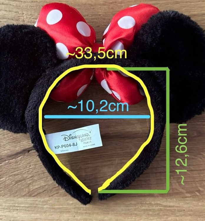 Lot De 2 Oreilles De Minnie Mouse - Costume Avec Gants Et