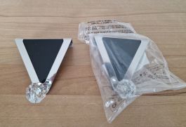 ❣️2 NEUE TÜRHAKEN, STAHL/ACRYL, GARDEROBE