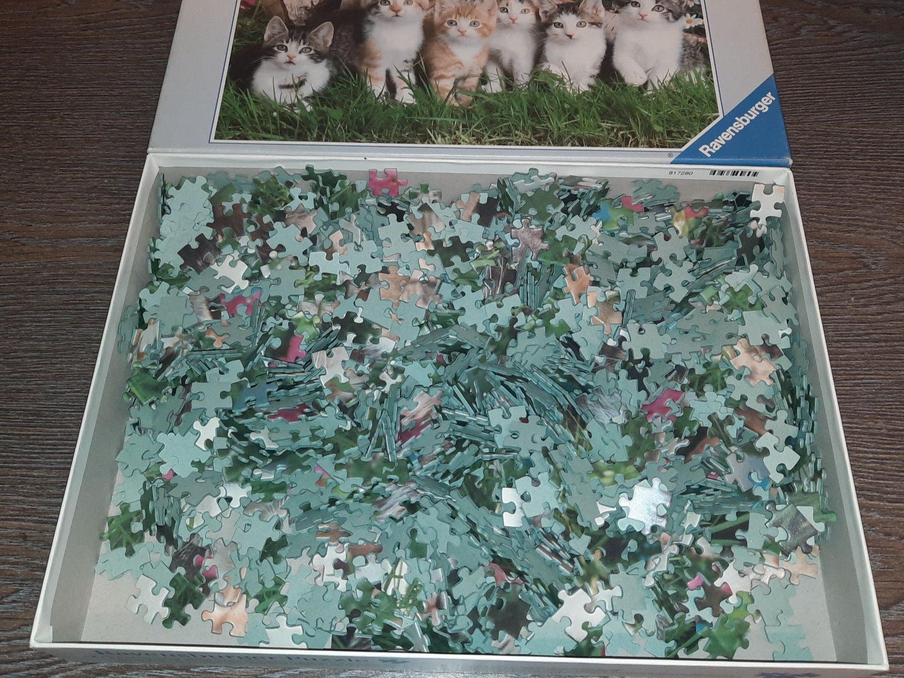 Ravensburger Puzzle: Ravensburger Puzzle Katzenkinder, komplet – Usato da Buochs venduto da Nyima21 1
