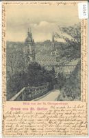 Gruss aus St. Gallen - Blick von der St. Georgstrasse