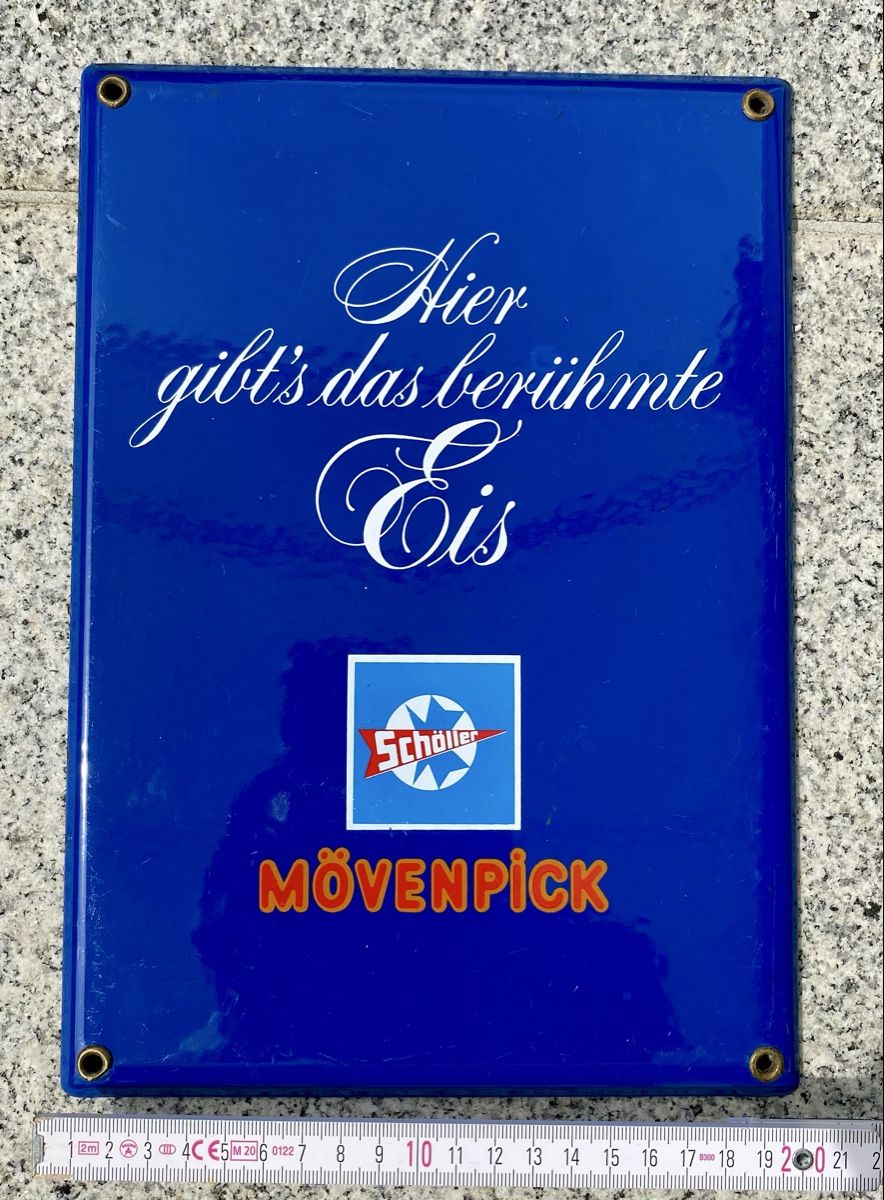Insegne: Emaille Schild Mövenpick – Usato da Rotkreuz venduto da Once0 2