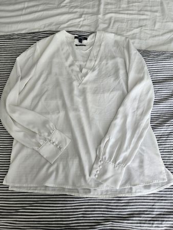 Weisse Bluse - Grösse 38 