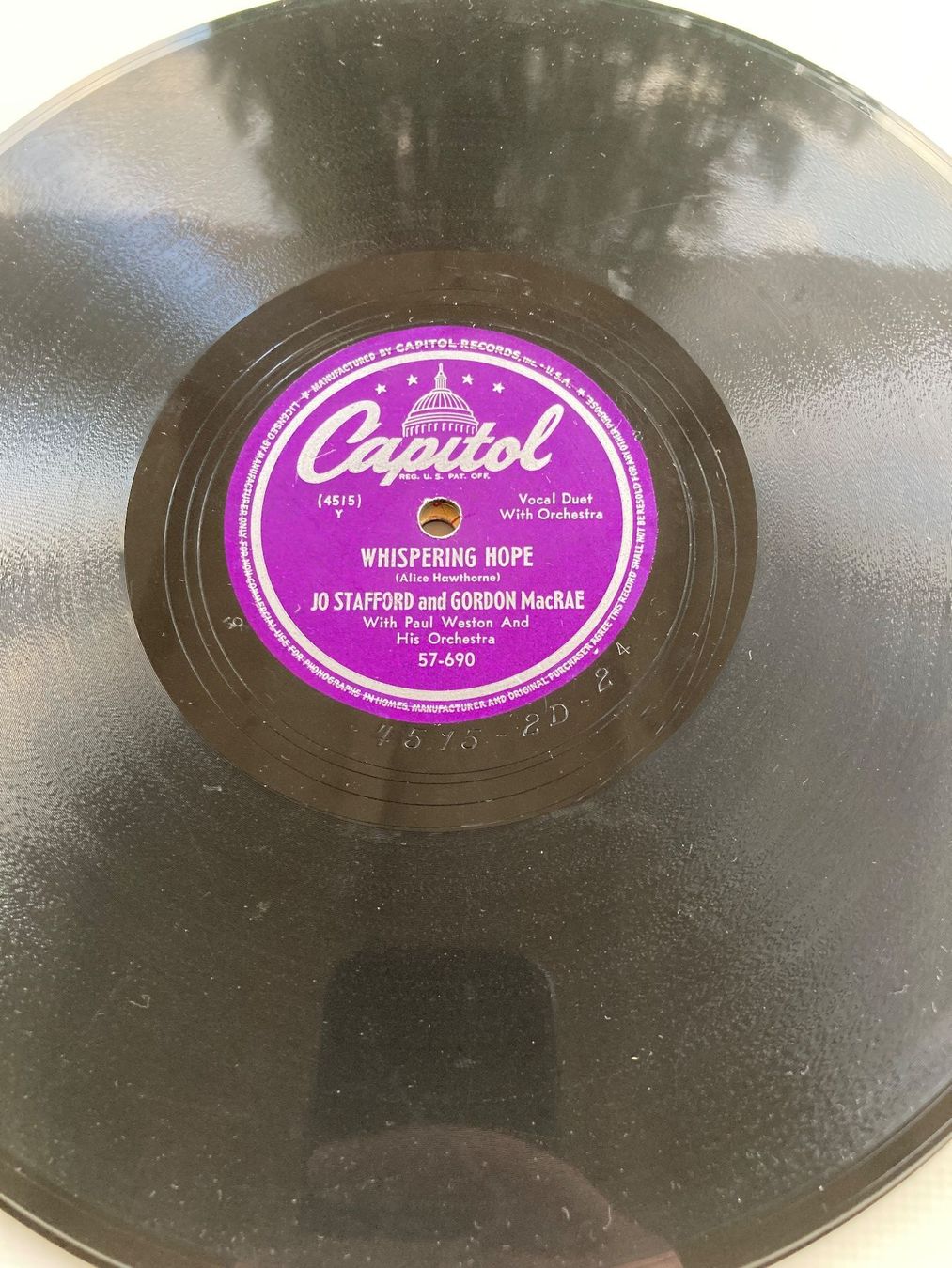 Vinyles: 4 Schellackplatten mit Jazz- und US - Schlagermusik – D'occasion à Altstätten SG par orthophonix 2