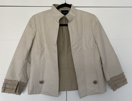 Akris Baumwoll-Blazer, Gr. 38, Beige, Top Zustand!