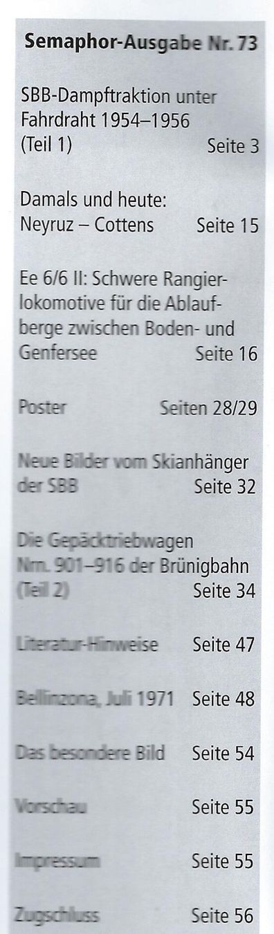 Zeitschriften & Magazine: Semaphor Nr.73 Frühling 2022 – Gebraucht aus Bözberg von Cumba 1