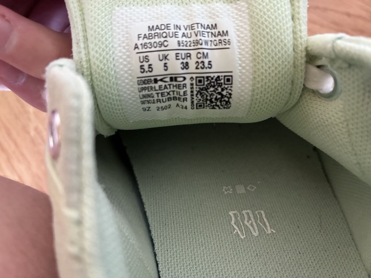 Scarpe da donna: Converse All Star Sneaker, mintgrün, Gr. 38, – Nuovo (secondo la descrizione) da Rafz venduto da Baldemar 3