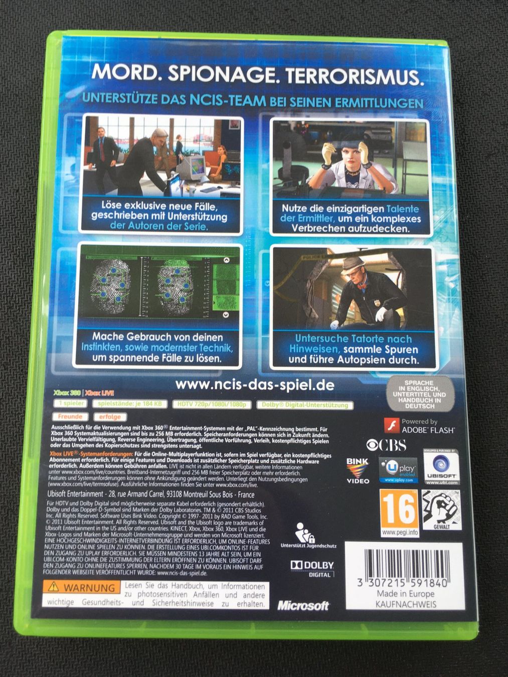 Microsoft Giochi: NCIS - Xbox 360 – Usato da St.Gallen venduto da sjosjo 1