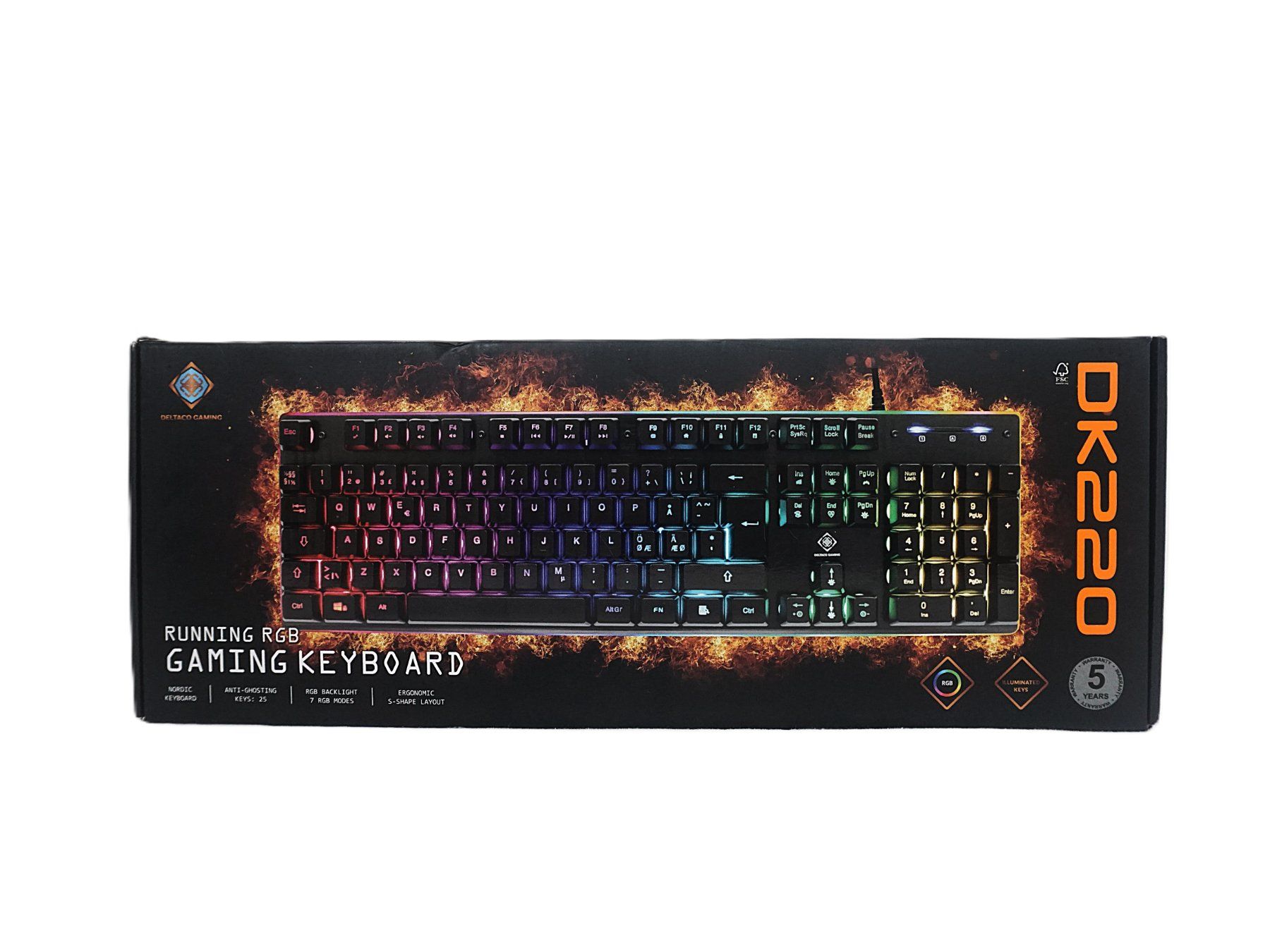 Tastiere: Deltaco Gaming Keyboard DK220 – Nuovo (secondo la descrizione) da Pratteln venduto da Restwert_Pratteln