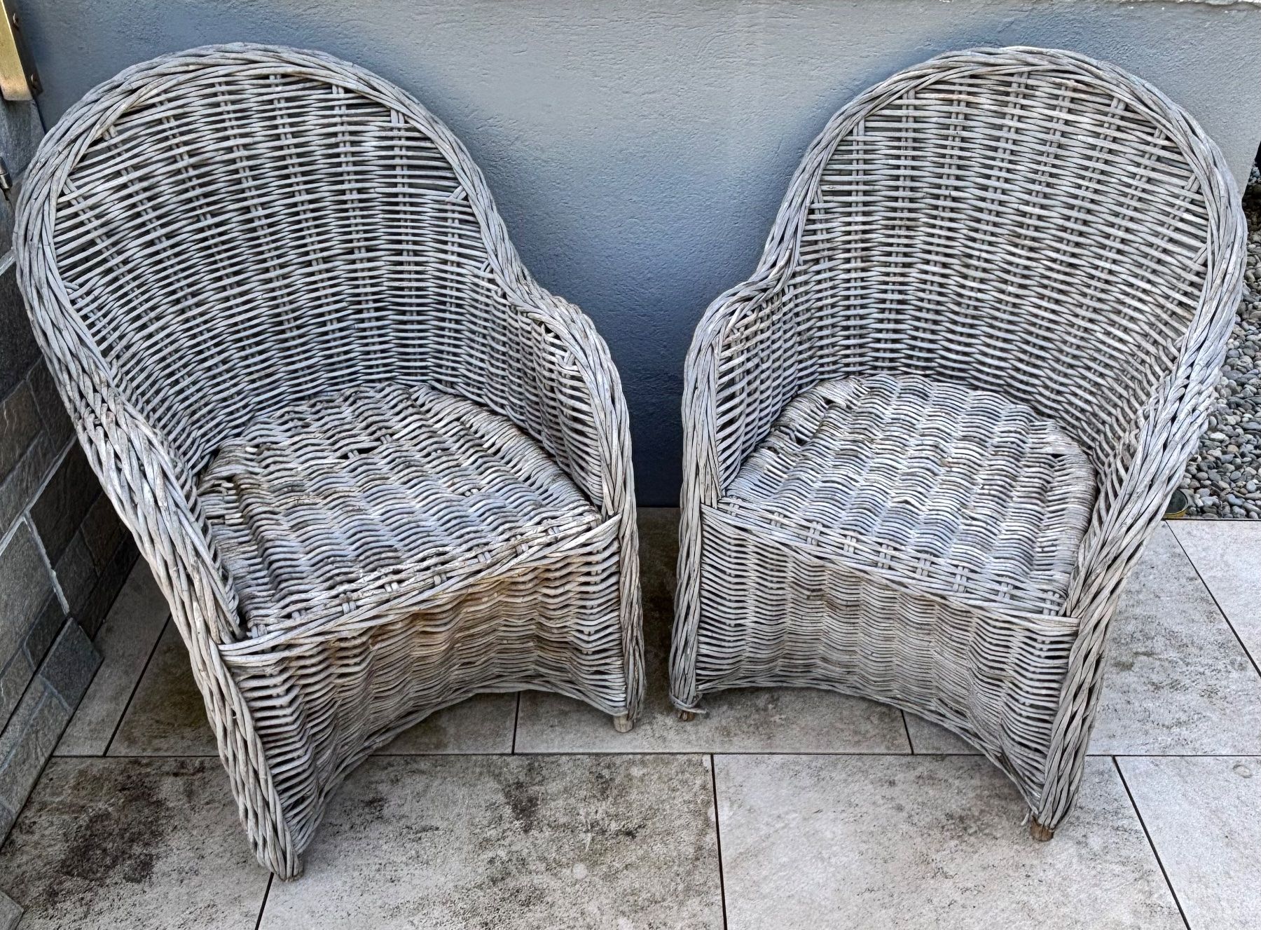 Poltrone: 2x Rattan Garten Sessel Grau / Beige | Gebraucht – Usato da Suhr venduto da twt_gb7n 1
