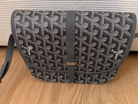 Goyard Umhängetasche grau Modell Belvédère gebraucht