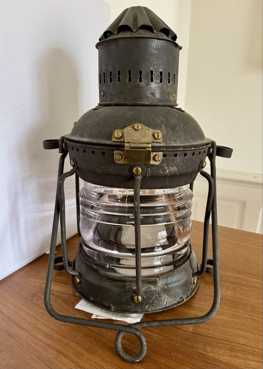 Lampade: Antike grosse Schiffslampe / Petroleumlampe, Deko-Objekt – Usato da Zürich venduto da Nobs1