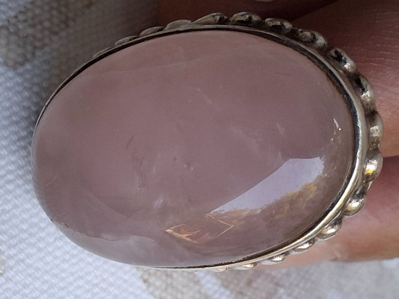 Anelli: Rosenquarz Ring 925 Silber – Usato da st.gallen venduto da mona3