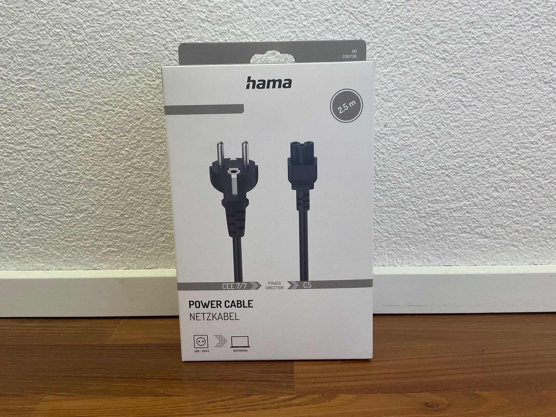 Hama Cavi: Netzkabel für Notebook/Laptop C5 -> CEE7/7 – Nuovo (secondo la descrizione) da Marly venduto da St._Benny_John