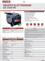 Generatore- Stromerzeuger - Stromgenerator Mosa GE 4500 MI 