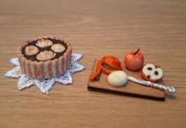 Puppenhaus Apfelkuchen Set