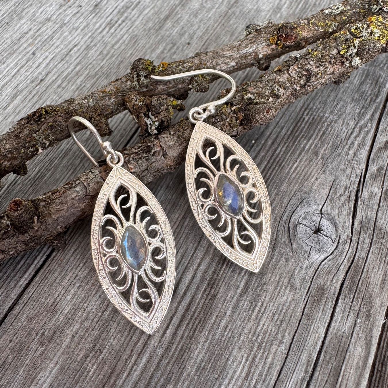 Orecchini pendenti & Orecchini a lobo: Wunderschön: Silber 925 Ohrhänger Labradorit – Nuovo e nell'imballaggio originale da Rombach venduto da Ivreajewels 3
