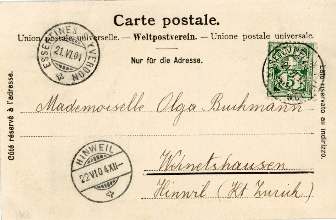 Cartoline postali: Oron  VD  -   Château        en 1904 – Usato da Brig venduto da Valcards54 1