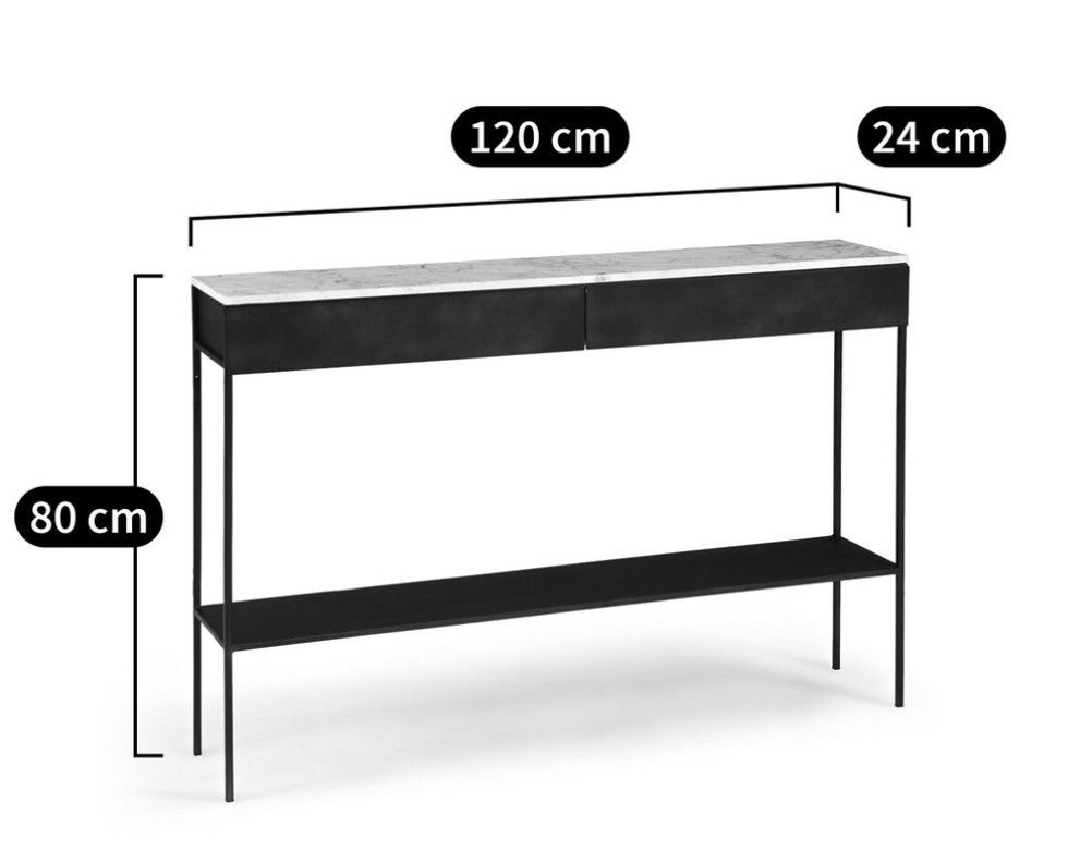La Redoute Tables: Marble and metal console table – D'occasion à Wilen b. Wollerau par Amessa 3