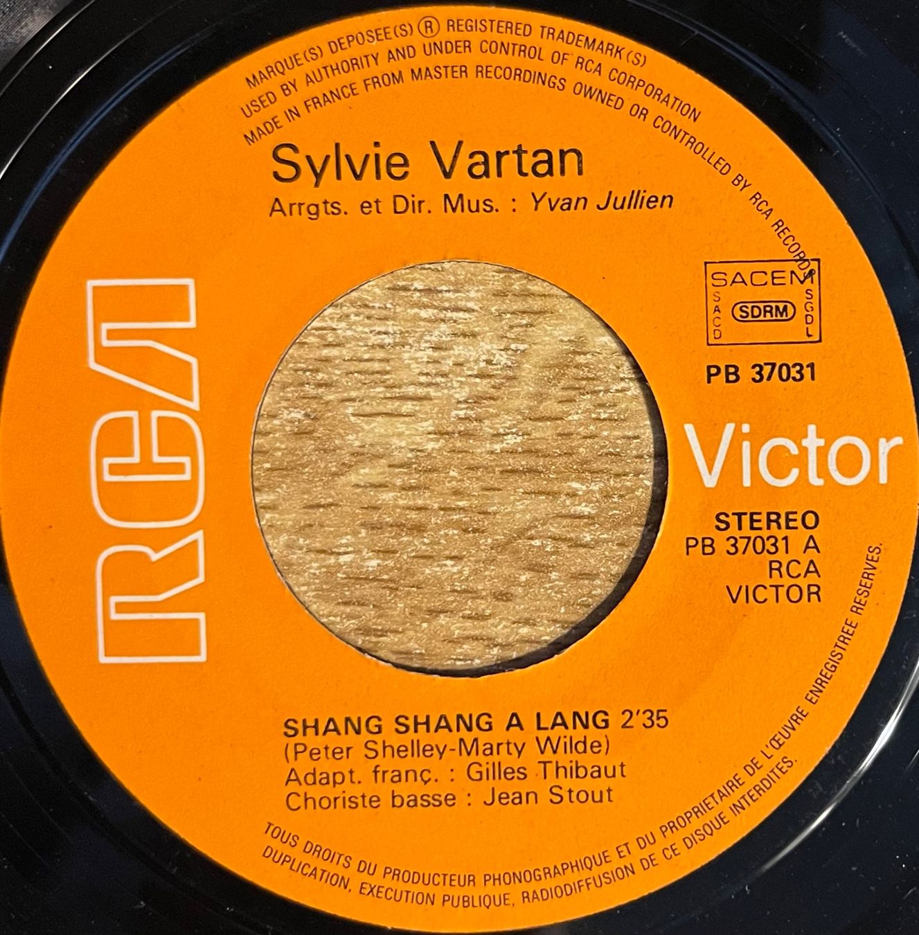 Dischi in vinile: SYLVIE VARTAN - SHANG SHANG A LANG – Usato da Bussigny venduto da vinyl-pas-cher 2