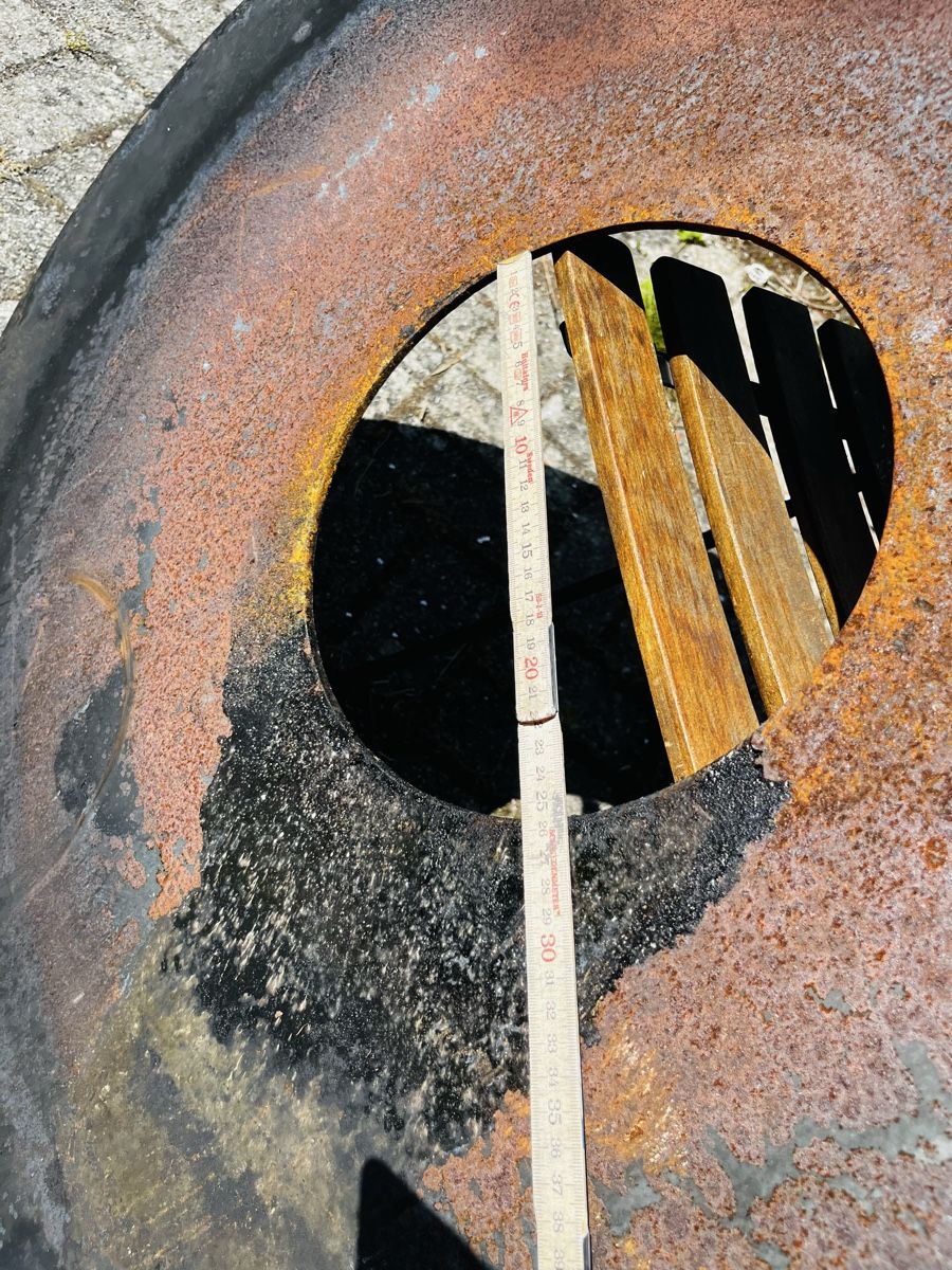 Bracieri: Grosser Feuerschale Ring Stahlring 1 Meter  – Usato da Heimenhausen venduto da Bufnof 1