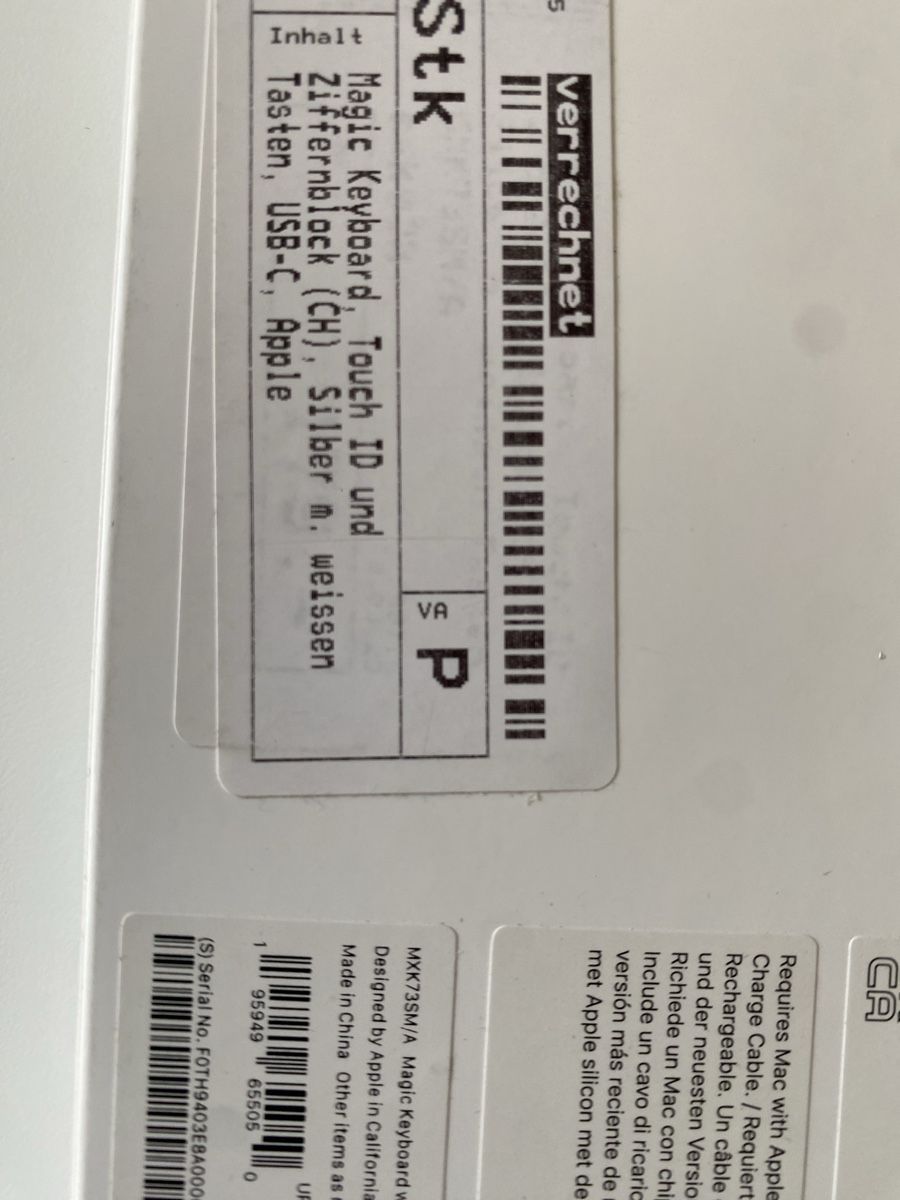 Apple Claviers: Apple magic keyboard weiss – Neuf avec emballage d'origine à burgdorf par kaethiduebi 2