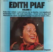 EDITH PIAF - VOLUME 2 - 33 Tours