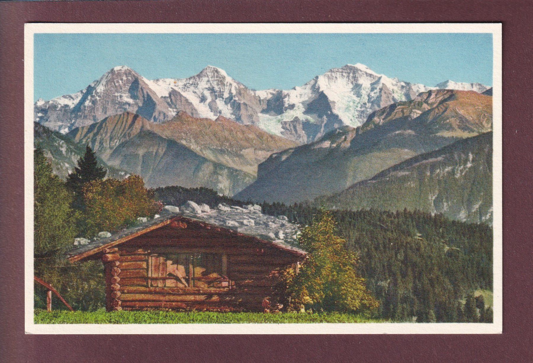 Cartoline postali: EIGER - MÖNCH - JUNGFRAU – Usato da Pully venduto da nicecards