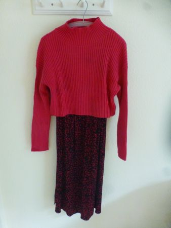 Schwangerschaftskleid  mit Pullover