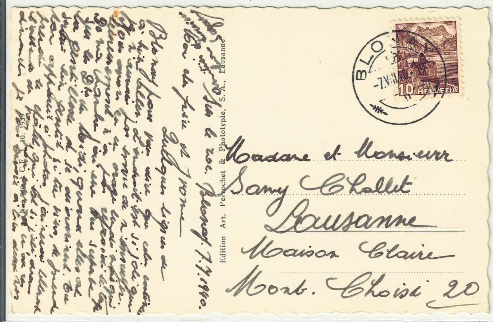 Cartoline postali: Blonay et Dent du Midi – Usato da Ettingen venduto da Kartenplanet 1