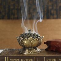 Räuchergefäß aus Messing - Brûleur d'encens en laiton