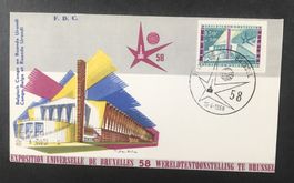 F.D.C. BELGIEN 1958